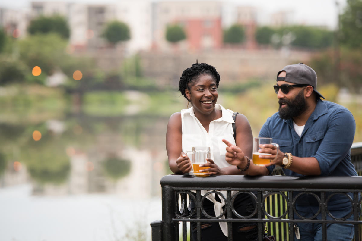 A vibrant collage of August in Columbia: Brews, Comics, and Beats.