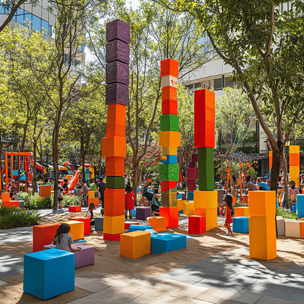Building Memories: Family Fun at Boyd Plaza's Creativity Play Day